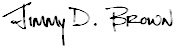 Jimmy D. Brown's Signature